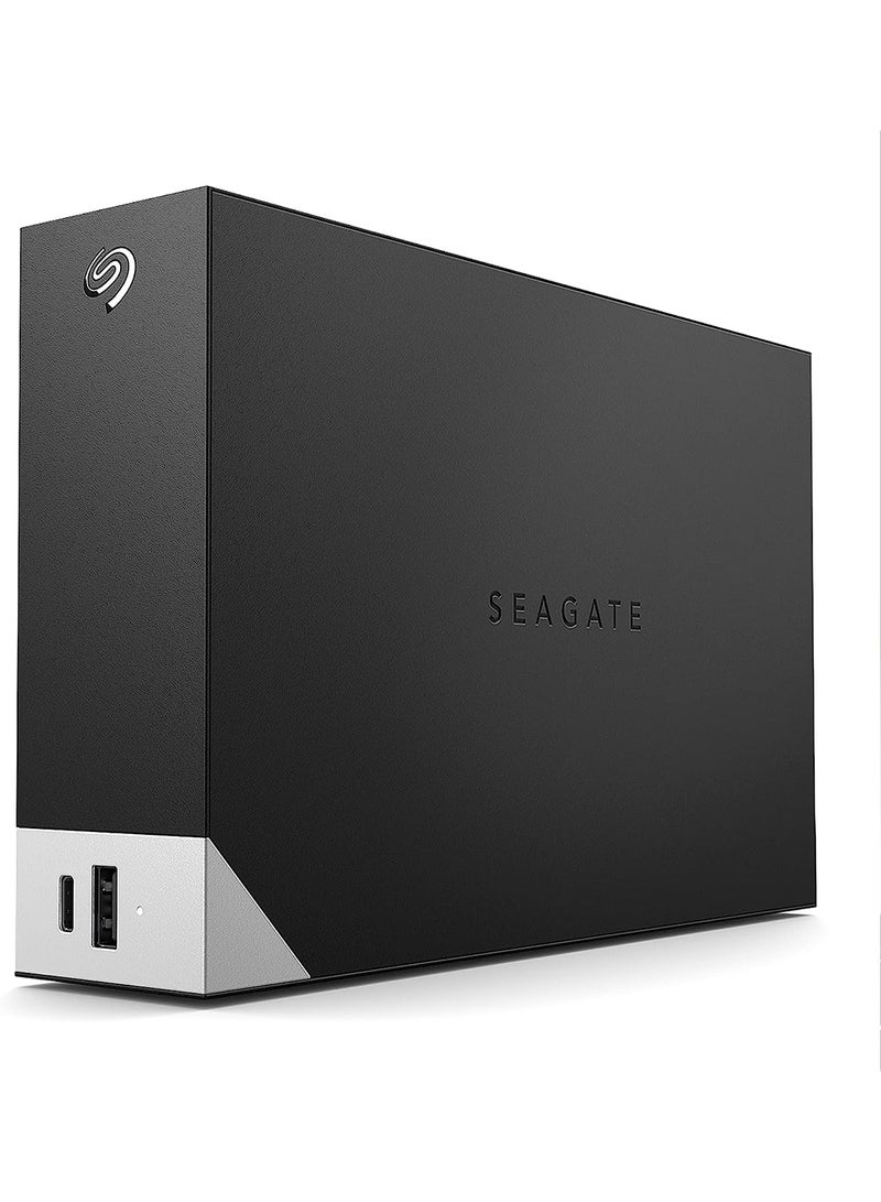 One Touch 12TB Desktop External Hard Drive, With Built-In Hub, USB-C and USB 3.0 Port, Compatible with Windows and Mac, Seagate Toolkit Backup Software Included, Black | STLC12000400 12 TB