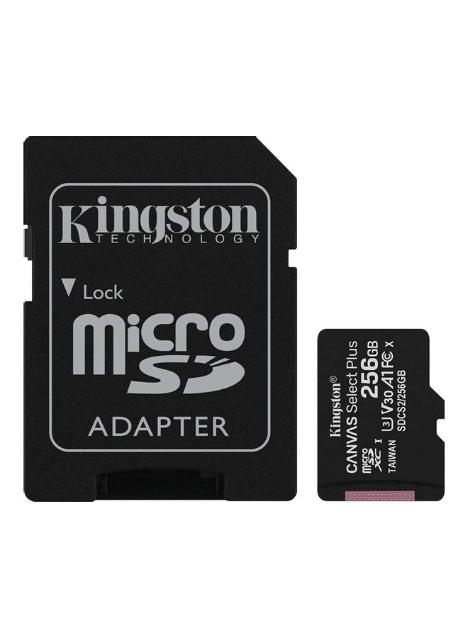 Canvas Select Plus UHS-I MicroSDHC Memory Card With SD Adapter Black