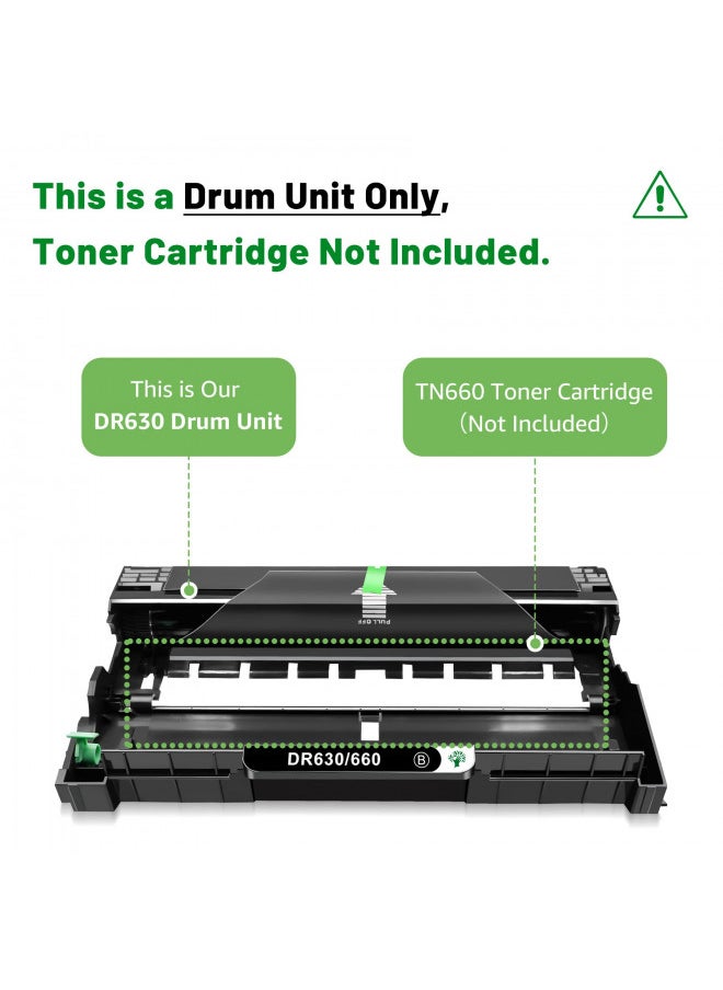 GREENSKY Compatible Drum-Unit Replacement for Brother DR630 DR-630 for MFC-L2700DW HL-L2300D HL-L2360DW HL-L2320D HL-L2340DW HL-L2380DW DCP-L2540DW MFC-L2740DW MFC-L2685DW (Black, 1-Pack)