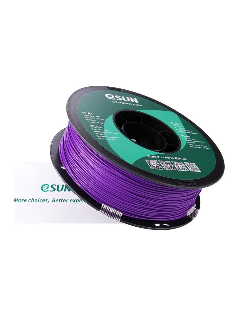 Esun 3D Printer Filament PLA+ 1.75 mm Dimensional Accuracy +/- 0.05 mm 1 Kg (2.2 lbs) Spool 3D Printing Material for 3D Printers – Purple