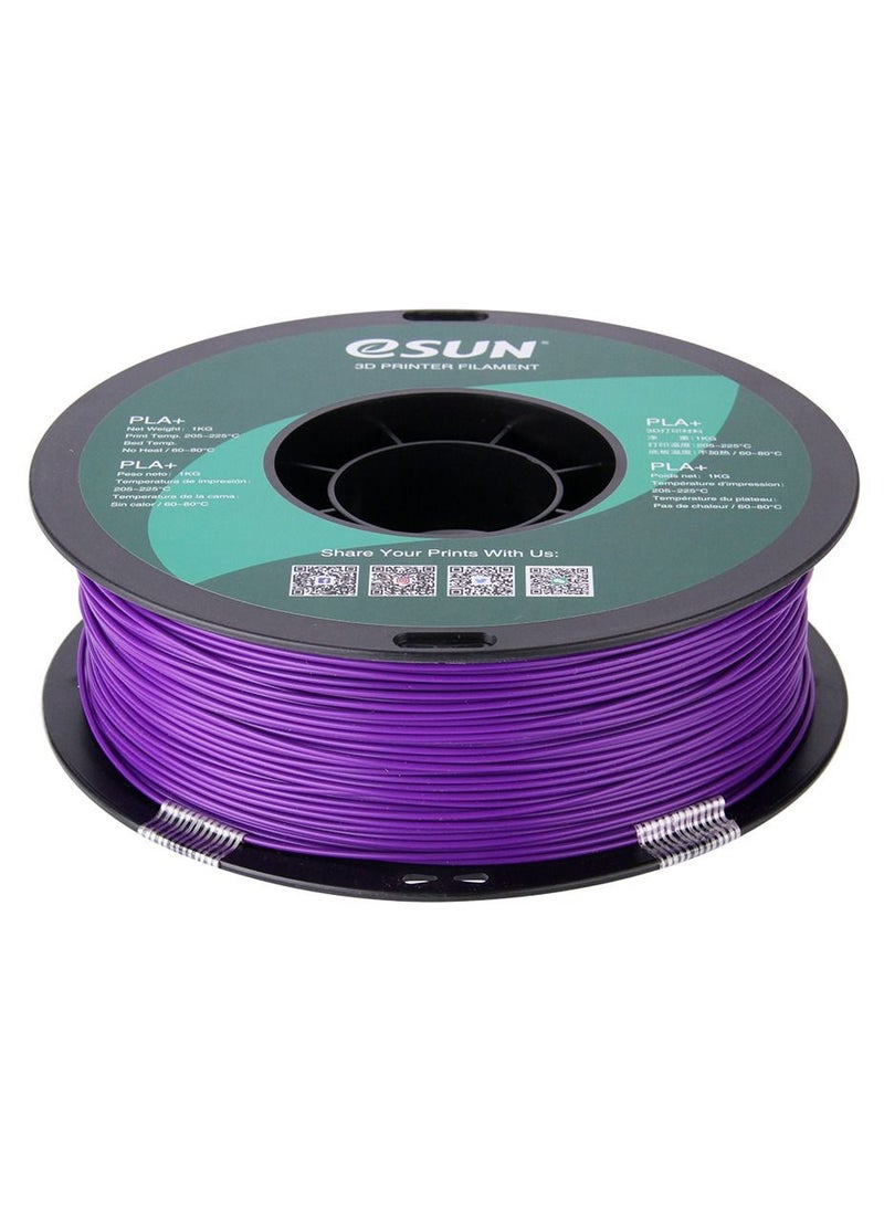 Esun 3D Printer Filament PLA+ 1.75 mm Dimensional Accuracy +/- 0.05 mm 1 Kg (2.2 lbs) Spool 3D Printing Material for 3D Printers – Purple