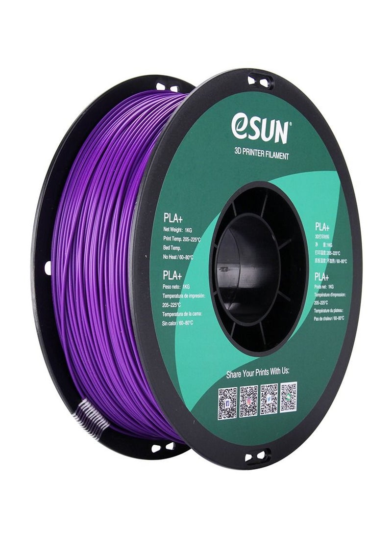 Esun 3D Printer Filament PLA+ 1.75 mm Dimensional Accuracy +/- 0.05 mm 1 Kg (2.2 lbs) Spool 3D Printing Material for 3D Printers – Purple