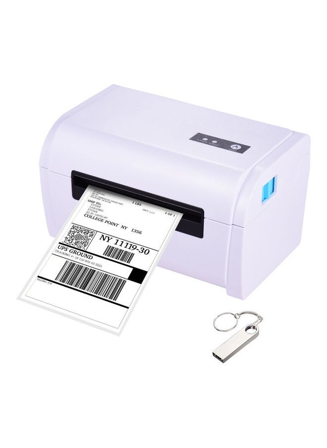 Desktop Thermal Label Printer White