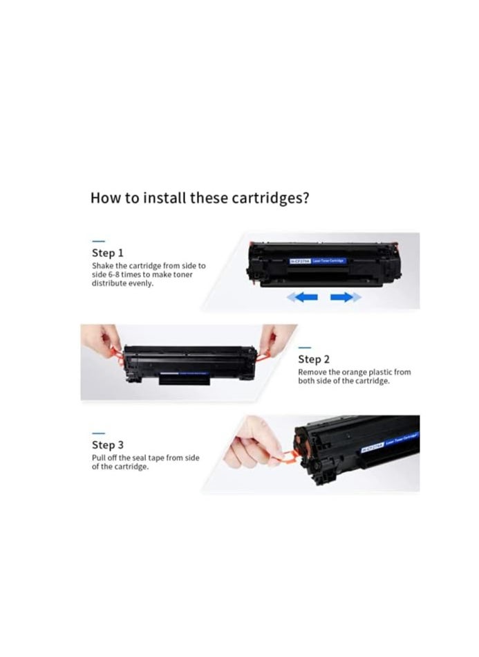 Officewod Compatible Toner Cartridge Replacement for HP 79A CF279A (Black, 2-Packs), for use in HP M12w M12a M26nw M26a Printer