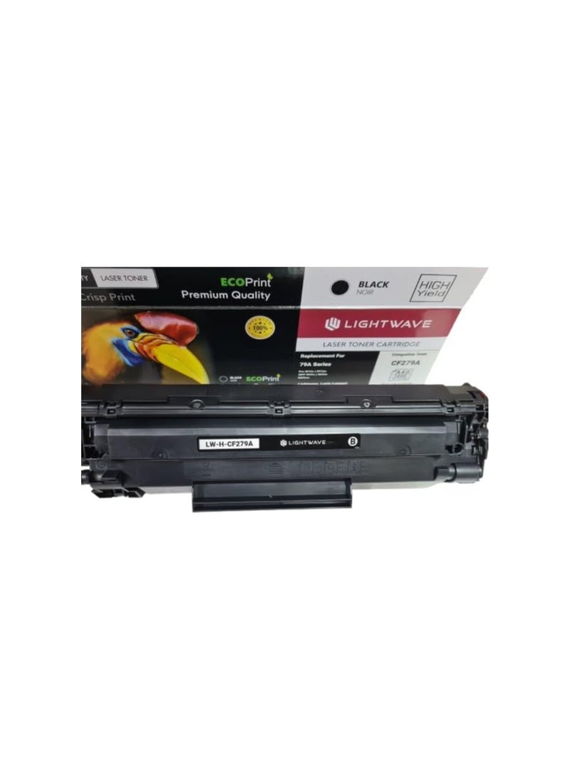 Light wave 79A Black High Yield Toner Cartridge Is Compatible with HP LaserJet Pro M12a HP LaserJet Pro MFP M26nw(CF279A Black)