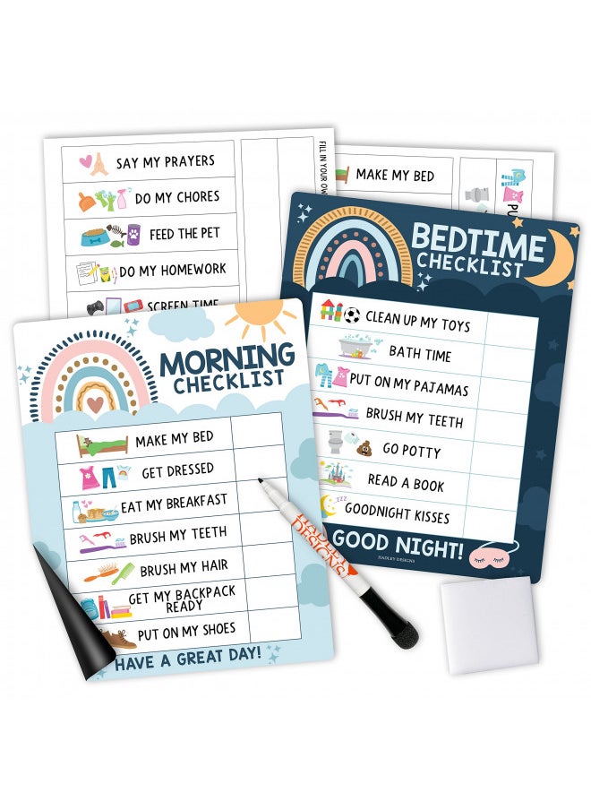 Boho Daily Schedule for Kids Schedule Board for Home - Reward Chart Bedtime Routine Chart for Toddlers, Morning Routine Chart for Kids Routine Chart, Toddler Daily Routine Chart for Kids