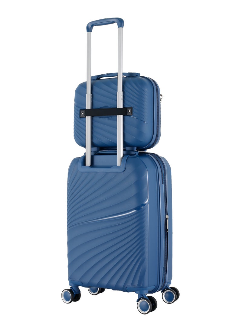 H.T Luggage Bag, Unisex Polypropylene (PP) Material Hard Case Luggage, SKU HT13504, 16 Liters, Vanity Case Size