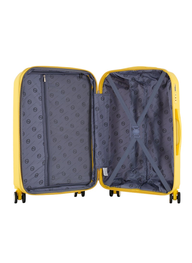 H.T Luggage Bag, Hard Case Polypropylene (PP) Material, 8x360 Degree Rotation Spinner Wheels, Matching Color Suitcases, Expandable Trolley Bag, Telescopic Handle, TSA Lock, SKU 13504