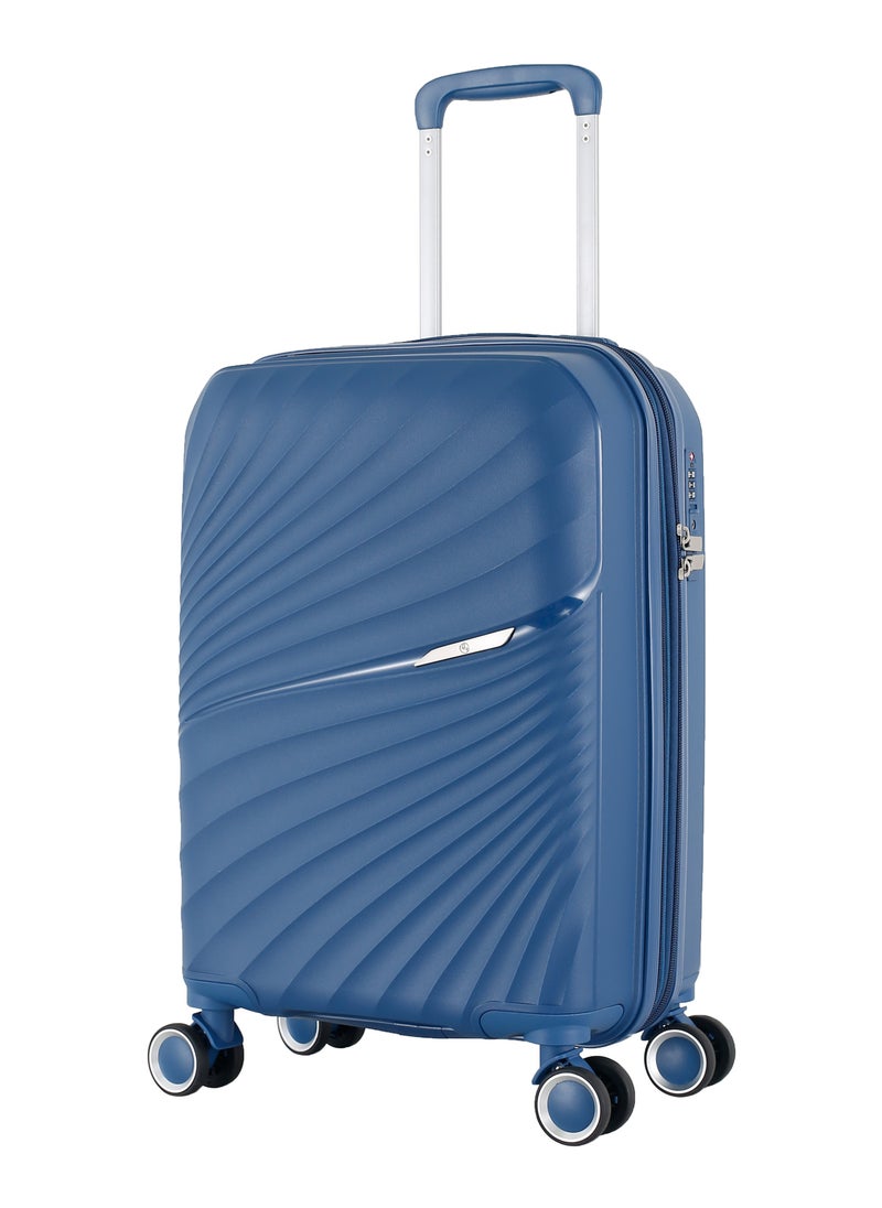 H.T Luggage Bag, Hard Case Polypropylene (PP) Material, 8x360 Degree Rotation Spinner Wheels, Matching Color Suitcases, Expandable Trolley Bag, Telescopic Handle, TSA Lock, SKU 13504