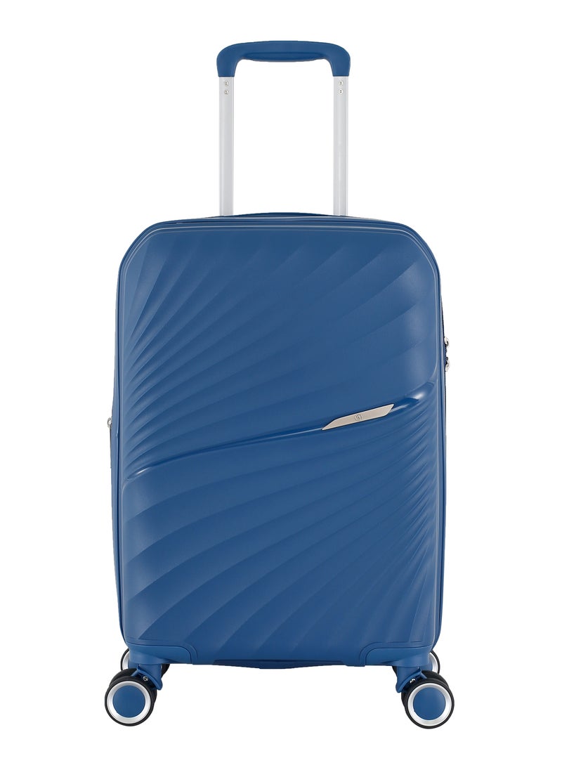 H.T Luggage Bag, Hard Case Polypropylene (PP) Material, 8x360 Degree Rotation Spinner Wheels, Matching Color Suitcases, Expandable Trolley Bag, Telescopic Handle, TSA Lock, SKU 13504