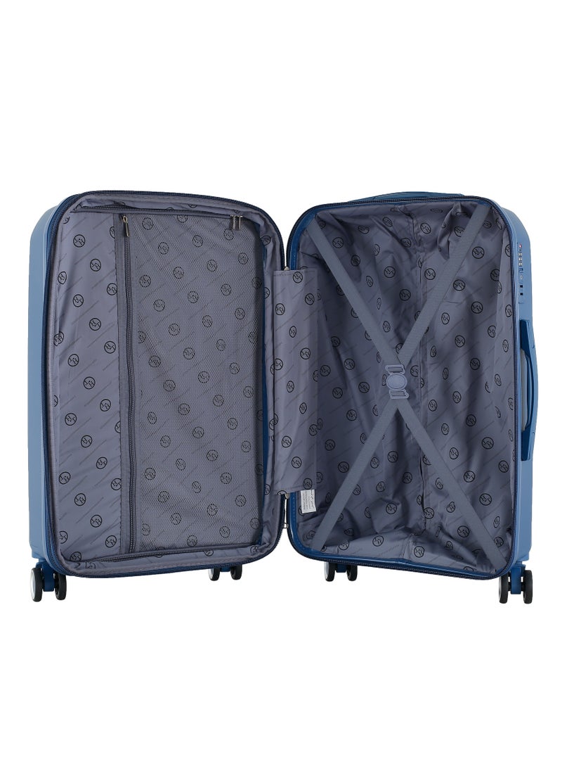 H.T Luggage Bag, Hard Case Polypropylene (PP) Material, 8x360 Degree Rotation Spinner Wheels, Matching Color Suitcases, Expandable Trolley Bag, Telescopic Handle, TSA Lock, SKU 13504