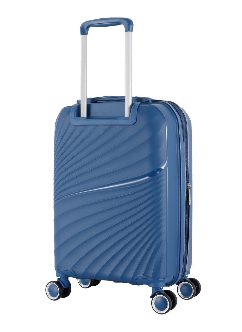 H.T Luggage Bag, Hard Case Polypropylene (PP) Material, 8x360 Degree Rotation Spinner Wheels, Matching Color Suitcases, Expandable Trolley Bag, Telescopic Handle, TSA Lock, SKU 13504