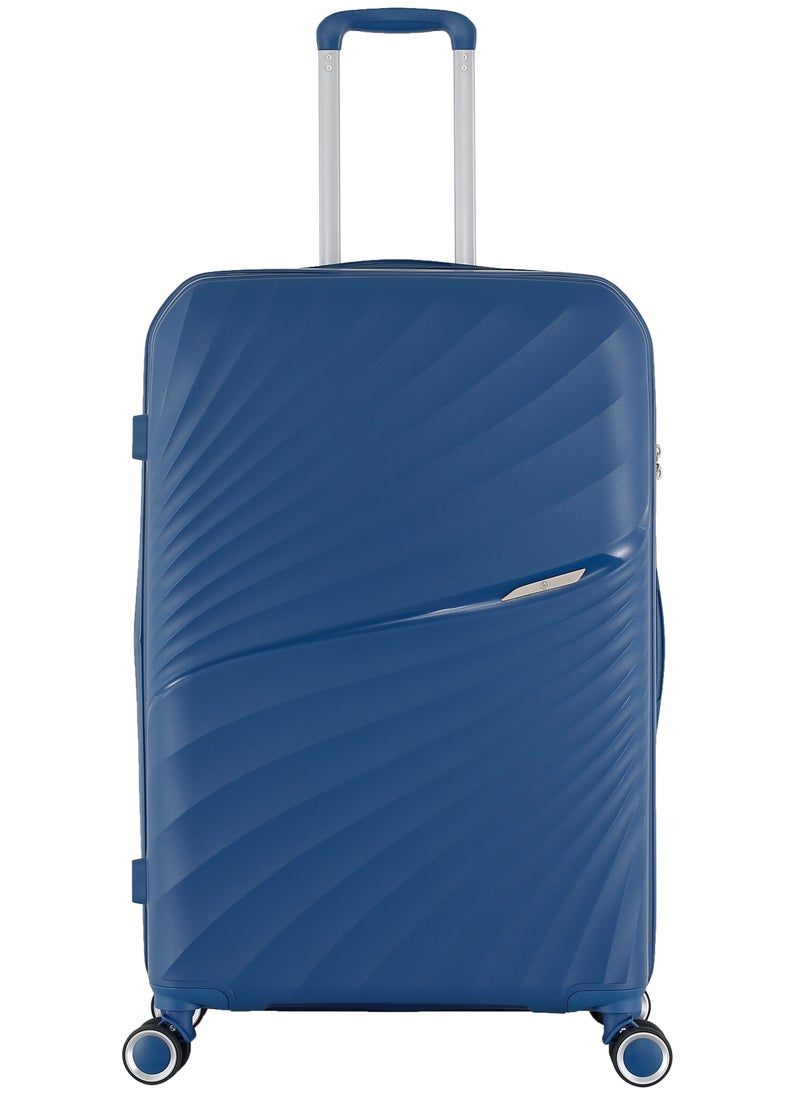 H.T Luggage Bag, Hard Case Polypropylene (PP) Material, 8x360 Degree Rotation Spinner Wheels, Matching Color Suitcases, Expandable Trolley Bag, Telescopic Handle, TSA Lock, SKU 13504