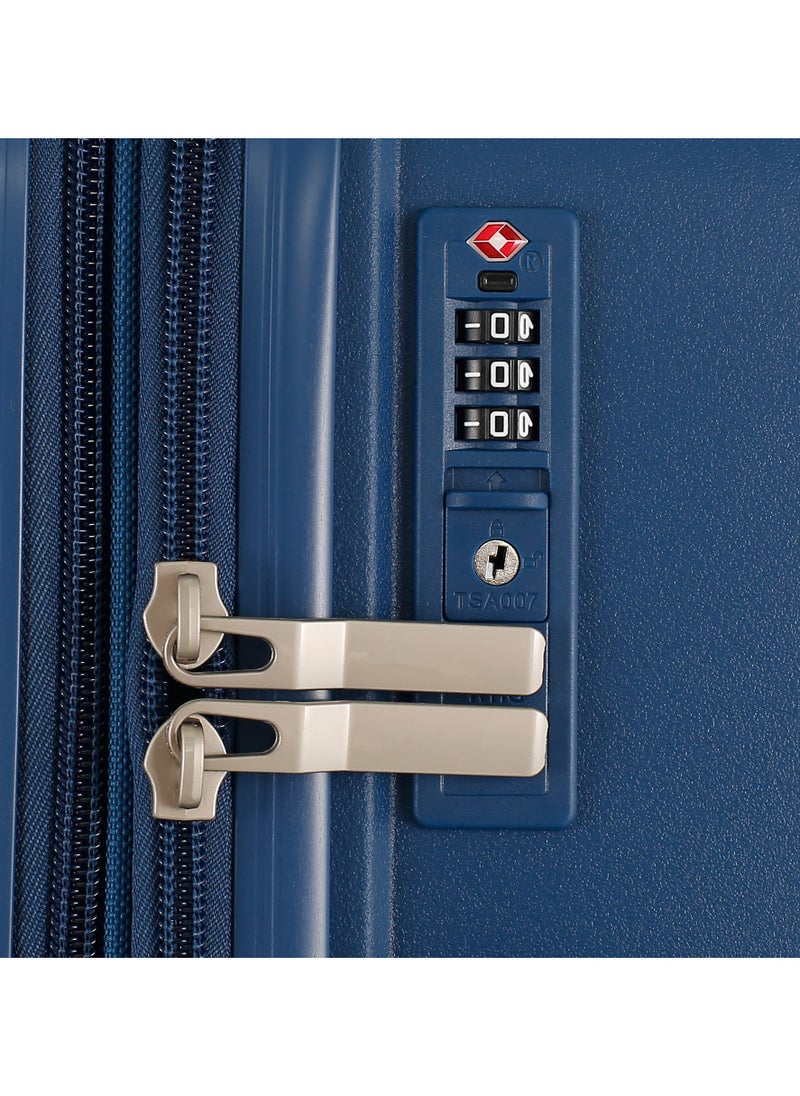 H.T Luggage Bag, Hard Case Polypropylene (PP) Material, 8x360 Degree Rotation Spinner Wheels, Matching Color Suitcases, Expandable Trolley Bag, Telescopic Handle, TSA Lock, SKU 13504