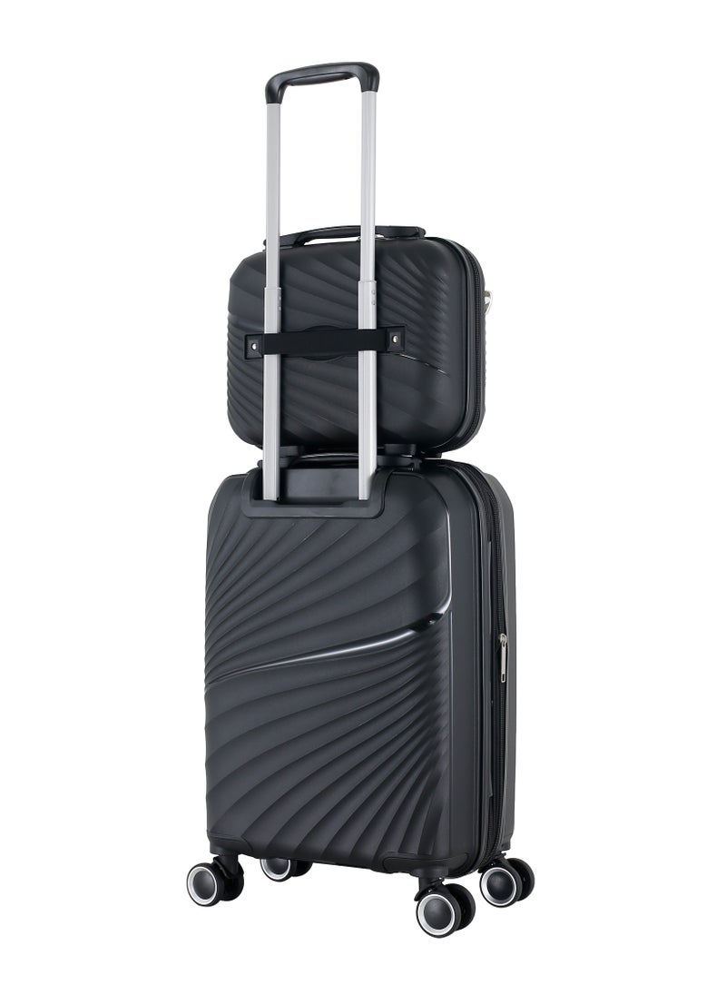 H.T Luggage Bag, Unisex Polypropylene (PP) Material Hard Case Luggage, SKU HT13504, 16 Liters, Vanity Case Size