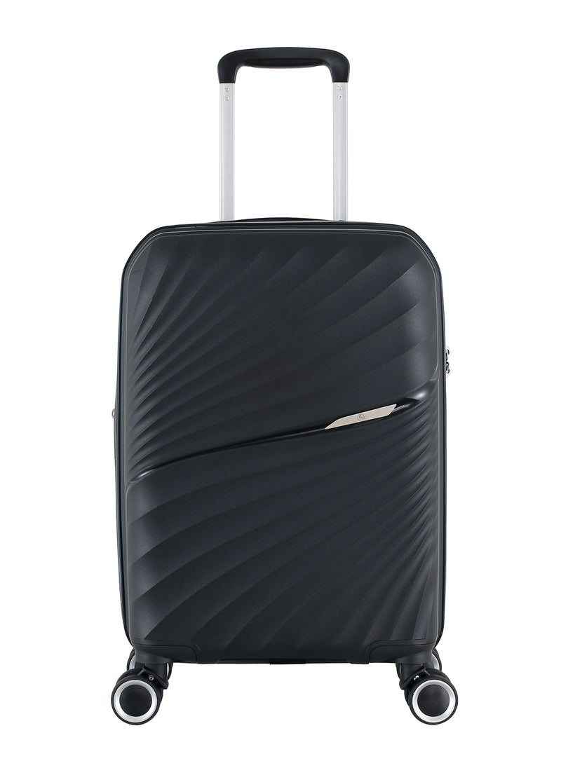 H.T Luggage Bag, Hard Case Polypropylene (PP) Material, 8x360 Degree Rotation Spinner Wheels, Matching Color Suitcases, Expandable Trolley Bag, Telescopic Handle, TSA Lock, SKU 13504