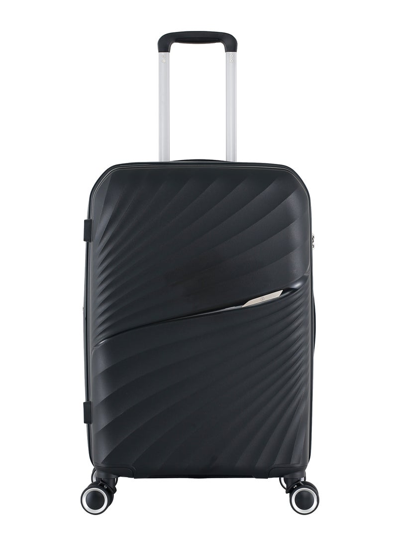 H.T Luggage Bag, Hard Case Polypropylene (PP) Material, 8x360 Degree Rotation Spinner Wheels, Matching Color Suitcases, Expandable Trolley Bag, Telescopic Handle, TSA Lock, SKU 13504