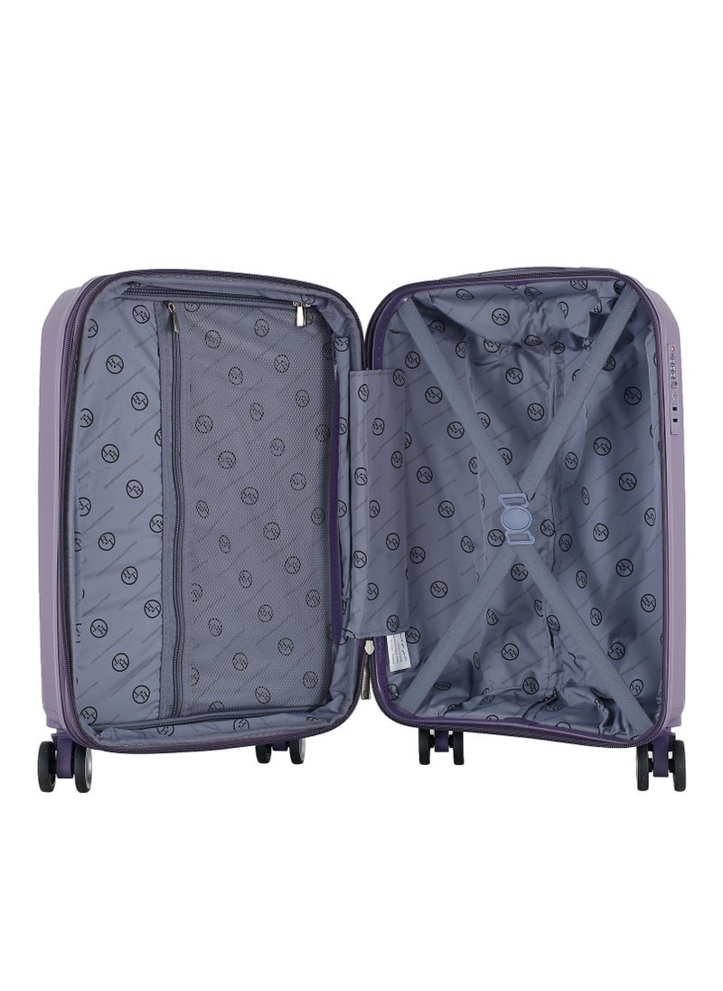 H.T Luggage Bag, Hard Case Polypropylene (PP) Material, 8x360 Degree Rotation Spinner Wheels, Matching Color Suitcases, Expandable Trolley Bag, Telescopic Handle, TSA Lock, SKU 13504