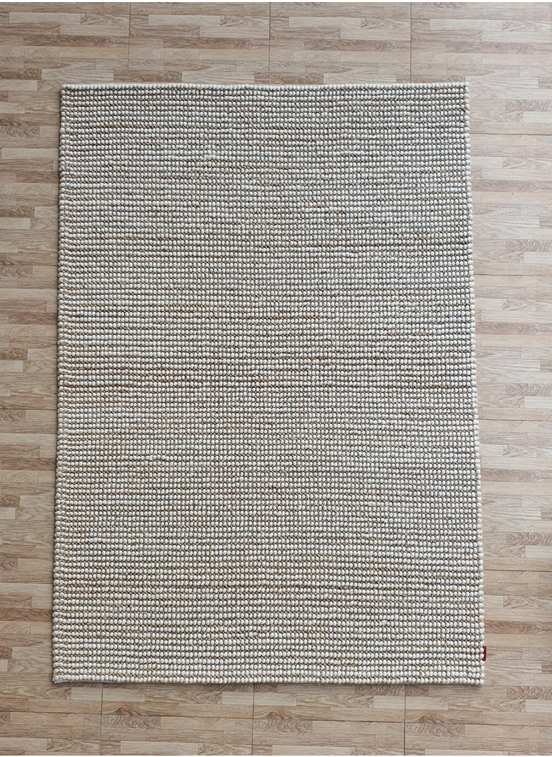 Area rug woven flat weave boho handwoven bedroom carpet made with natural wool and cotton SRN-027 rectangle shape for indoor living room Kitchen mat