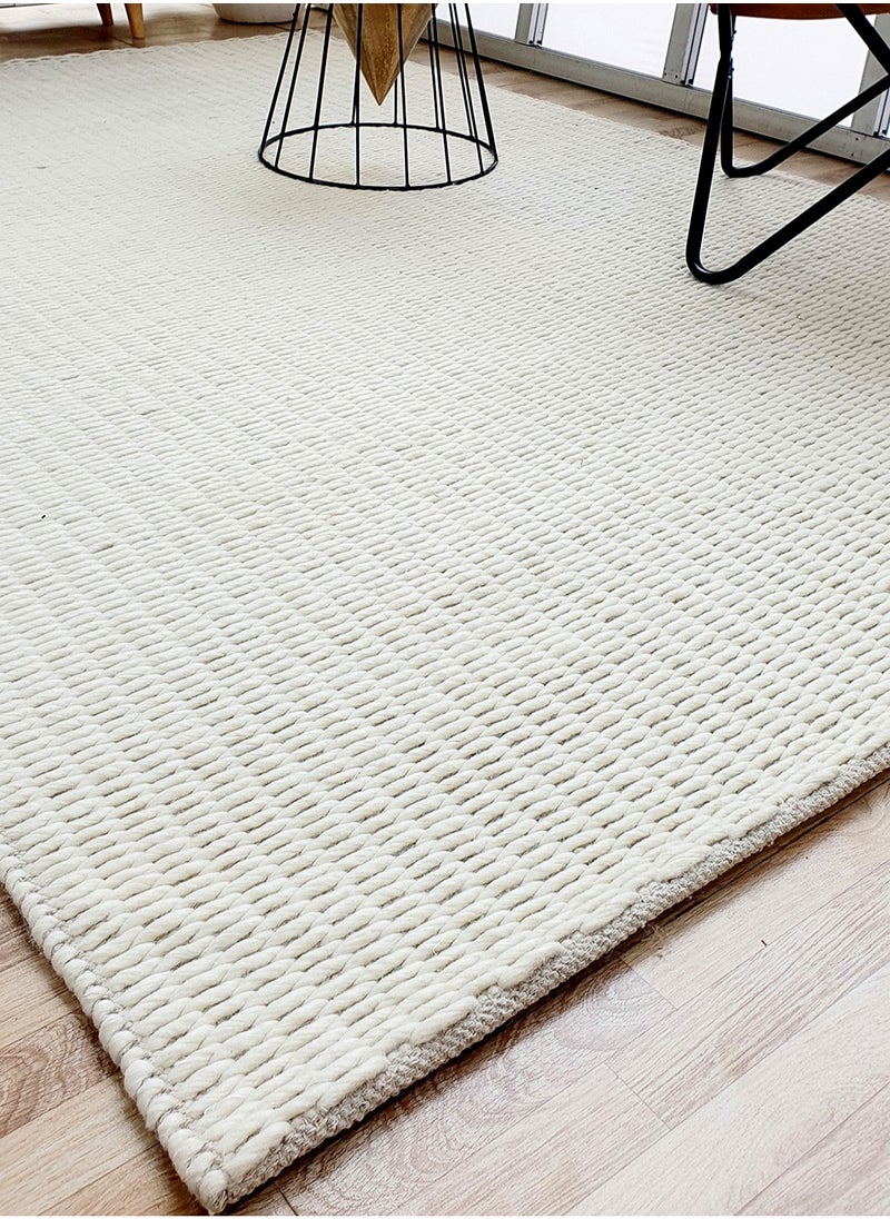 Area rug woven flat weave boho handwoven bedroom carpet made with NZ wool and cotton SRN-030 rectangle shape for indoor living room Kitchen mat