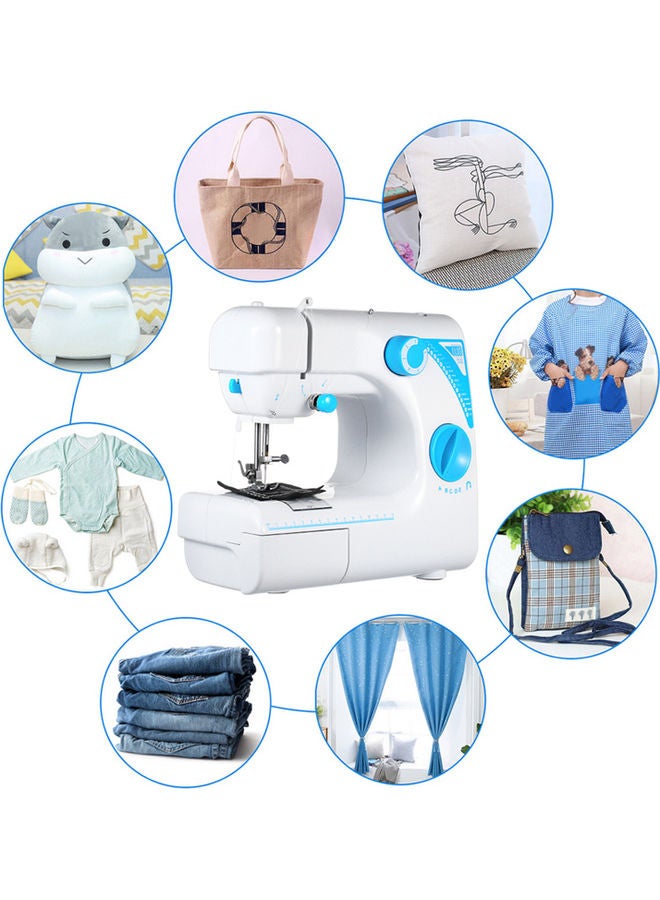 Portable Electric Sewing Machine H37721EU White/Blue