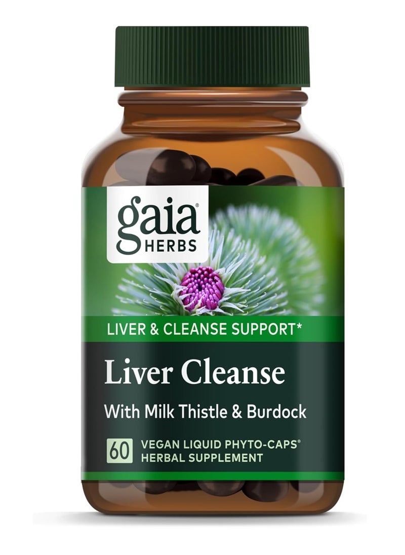 Liver Cleanse with Milk Thistle and Burdock Support and Cleanse Liver Herbal Supplement 60 Vegan Capsule