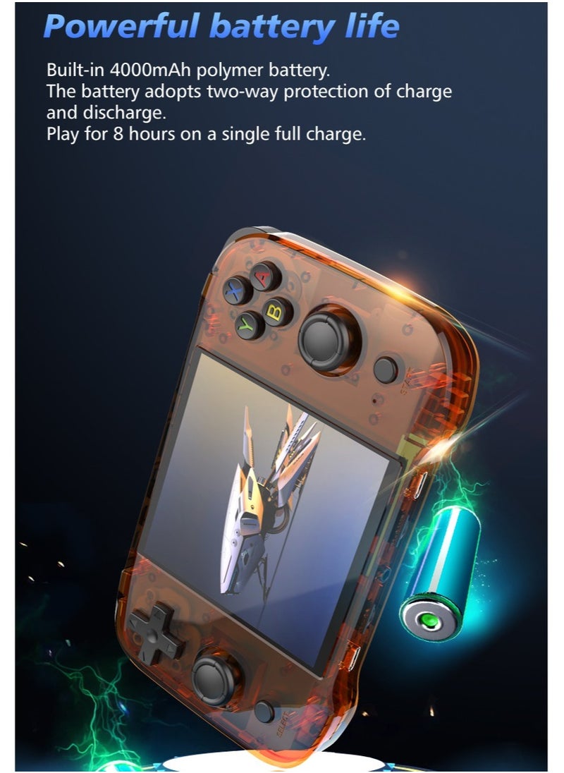 R46S Handheld Retro Gaming Console Linux System Preloaded With 8000+ Games 4 Inch Screen FPS 60HZ 4000mAh Wifi Bluetooth 32G+64G