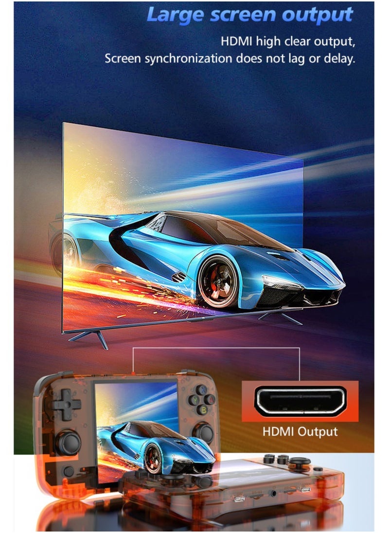 R46S Handheld Retro Gaming Console Linux System Preloaded With 8000+ Games 4 Inch Screen FPS 60HZ 4000mAh Wifi Bluetooth 32G+64G