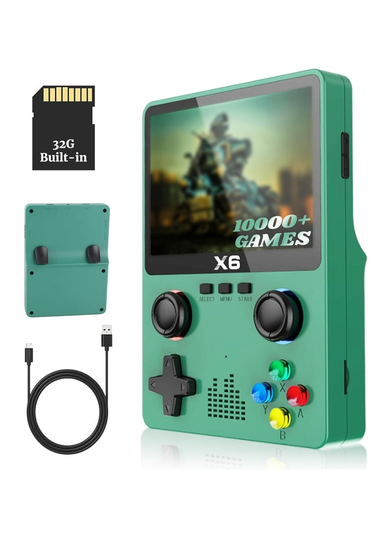 Retro Handheld Game Console, 3.5 Inch Screen Portable Video Game Consoles, Support Handheld Video Games for Connecting TV and Two Players, Built-in