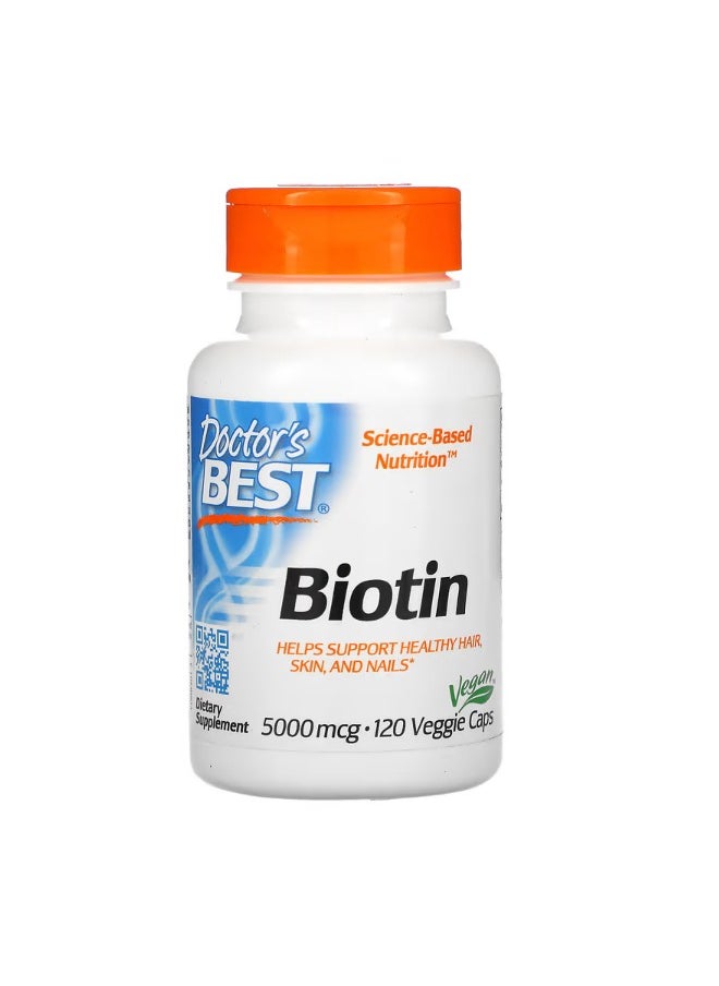 Biotin 5000 mcg120 Veggie Caps