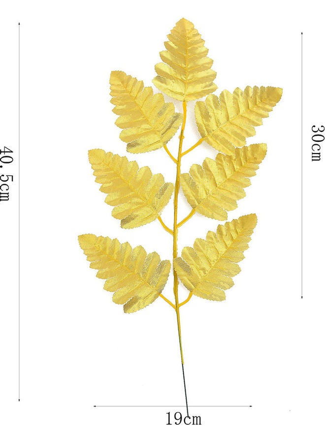 Simulation Artificial Persian Leaf Golden 40 x 10 x 2cm