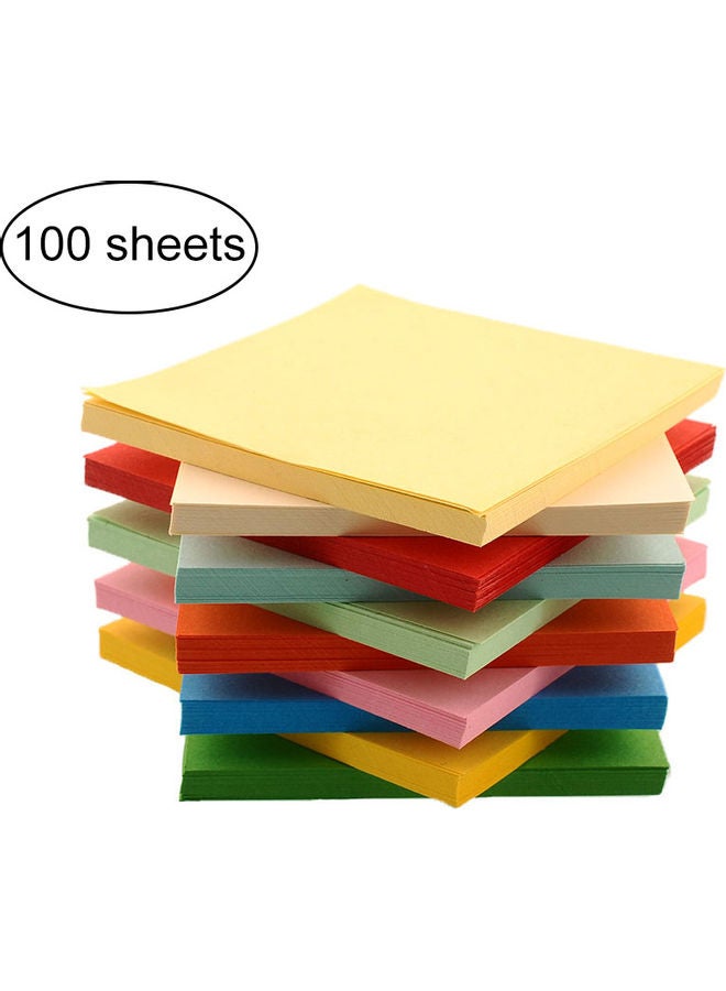 100-200-Piece Square Handmade Paper Portable Multicolour 9 x 9 x 3cm