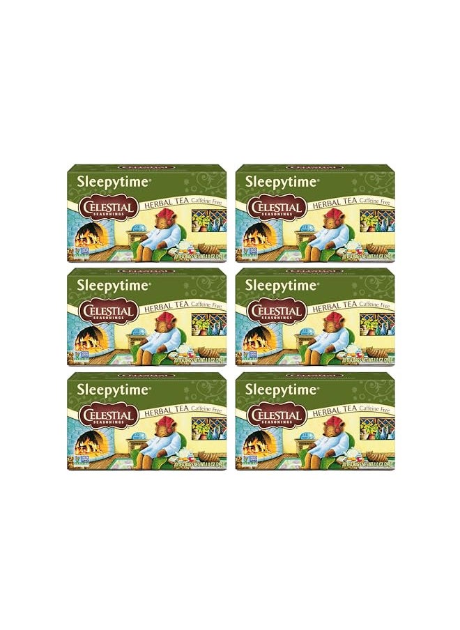 Celestial Seasonings Herbal Tea, Sleepytime, 20 Count (Pack of 6)