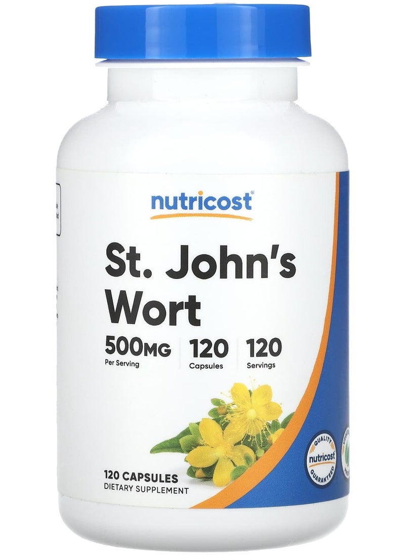 St. John's Wort, 500 mg , 120 Capsules