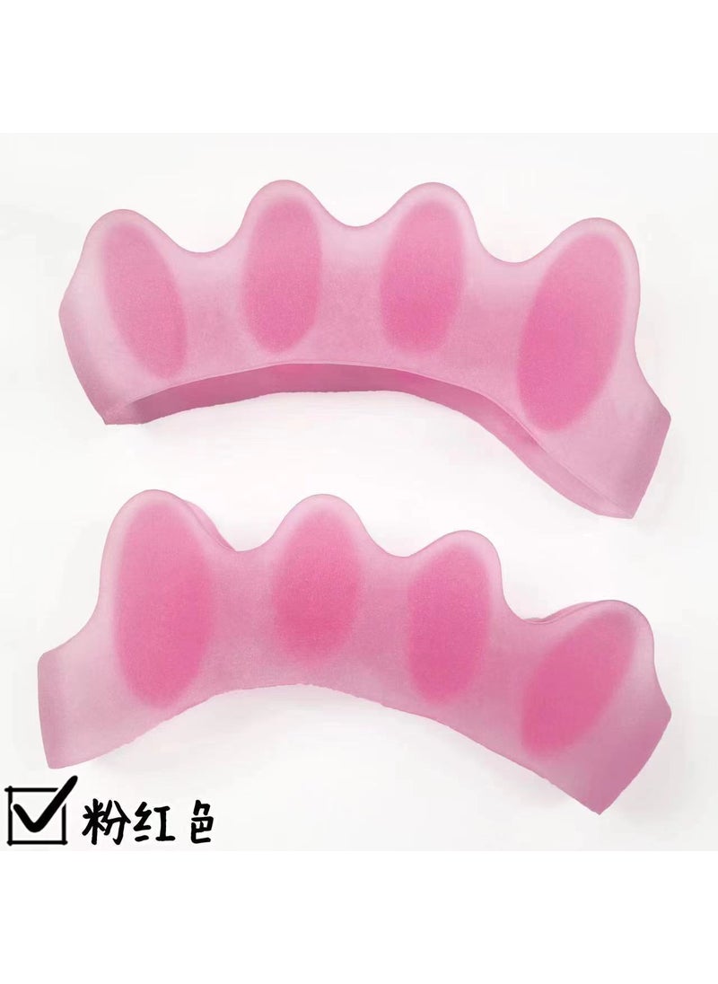 ThumbToe Silicone Corrector 5-Hole SeparatorPink Pink