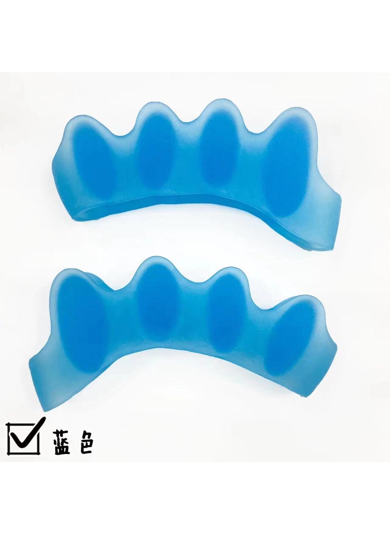 ThumbToe Silicone Corrector 5-Hole SeparatorBlue Blue