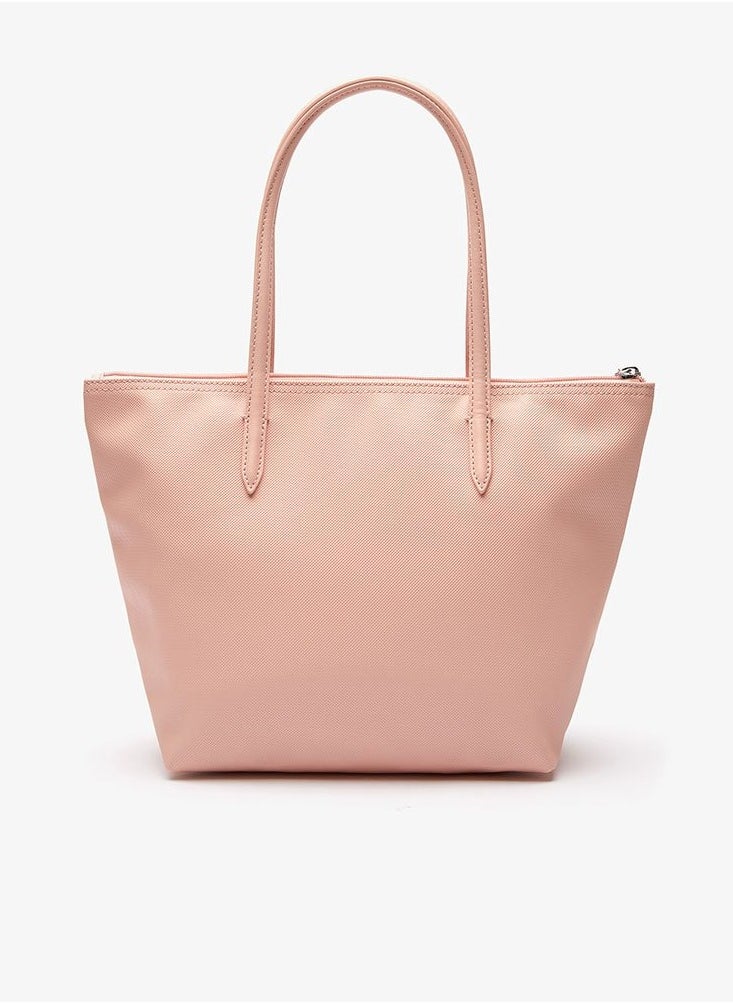 Women's L12.12 Concept Fashion Versatile Large Capacity Zipper Handbag Single Shoulder Bag Tote Bag Medium Light Pink