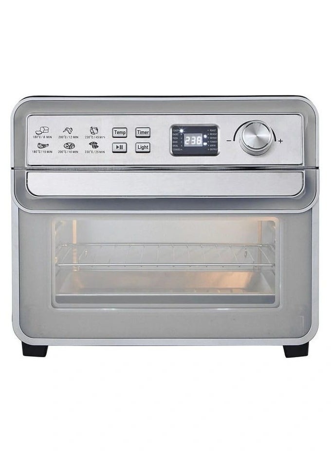 Digital Air Fryer Oven 22L, 1700W Stainless Steel with Programmable Temperature Control, Multi-Function Convection Air Fryer Toaster Oven