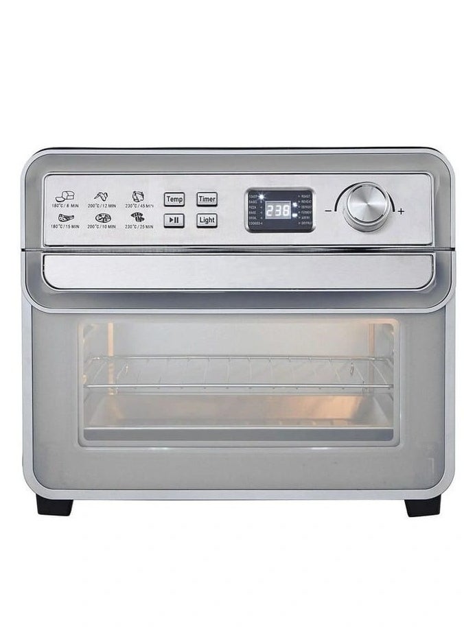 Digital Air Fryer Oven 22L, 1700W Stainless Steel with Programmable Temperature Control, Multi-Function Convection Air Fryer Toaster Oven