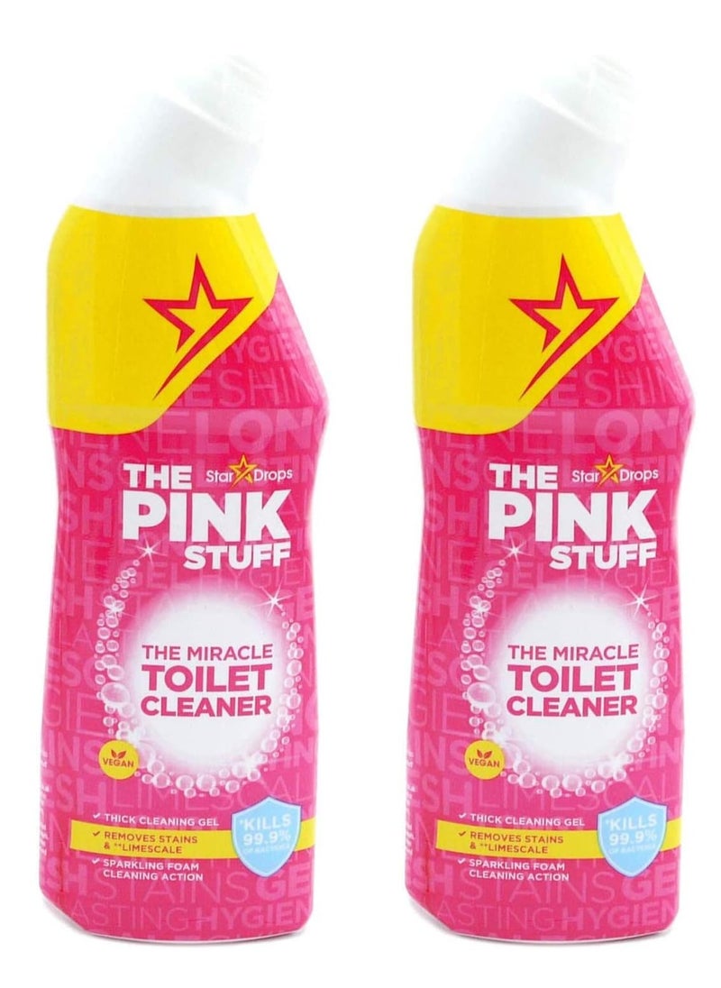 Stardrops The Pink Stuff The Miracle Toilet Cleaner, 750ml x 2