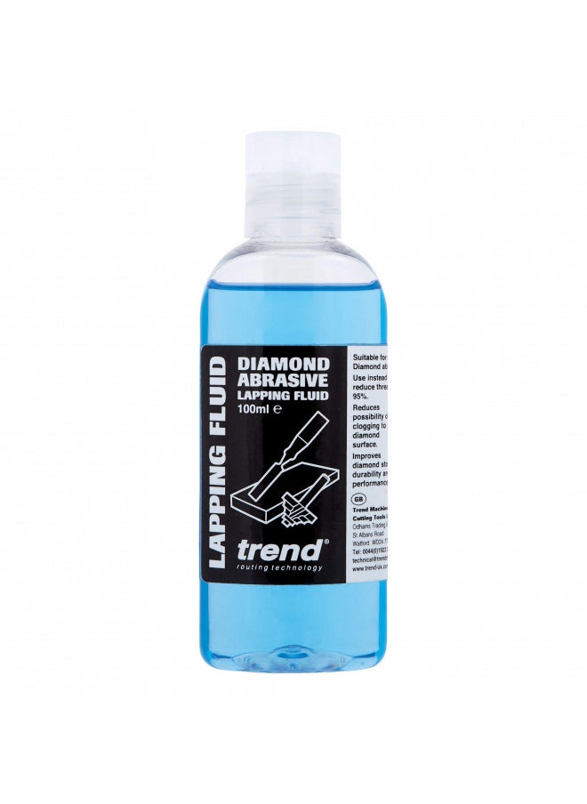 Trend Diamond Abrasive Lapping Fluid, 3.4 fl oz, Blue, Professional Grade Sharpening Fluid for Optimum Performance, DWS/LF/100