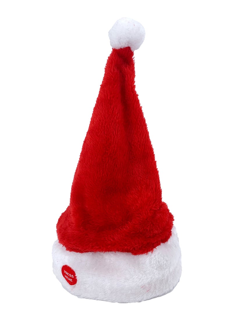 Musical Moving Santa Hat 22x40cm