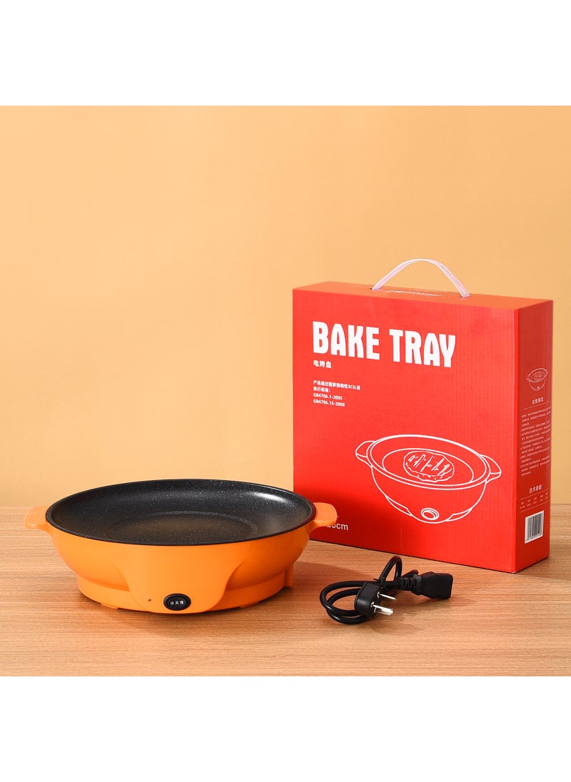 Portable Multifunction BBQ Grill Pan Orange