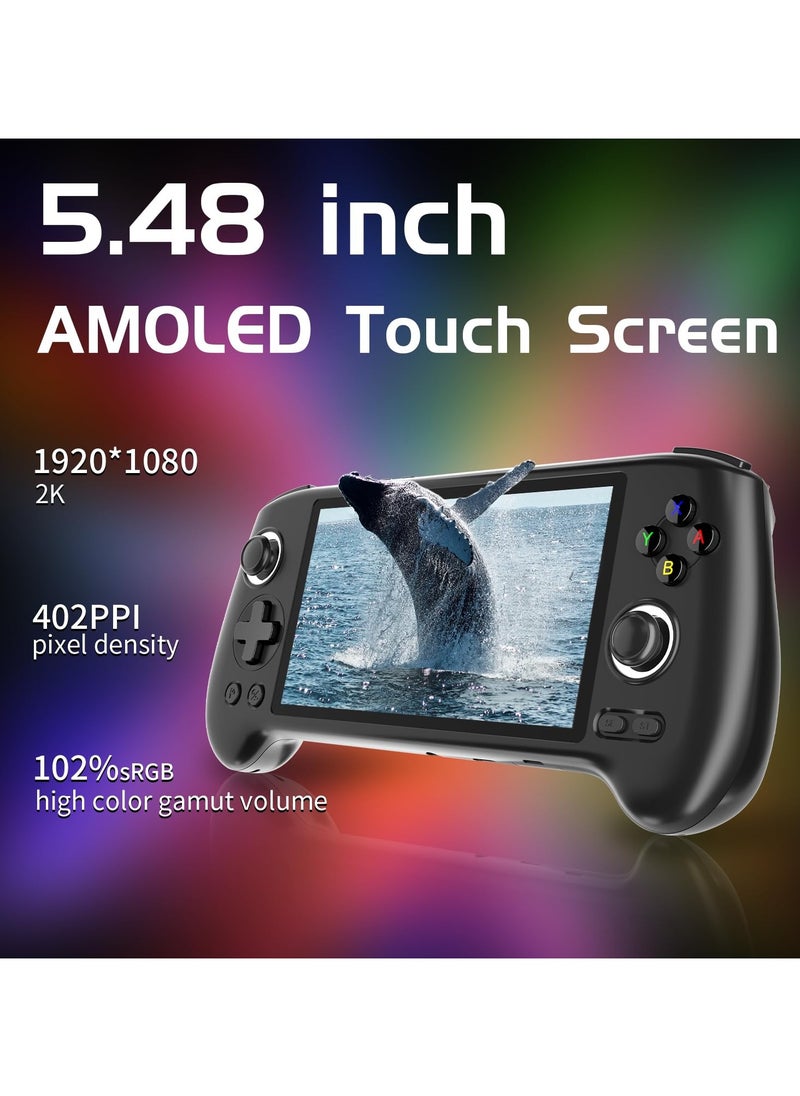 RG556 Retro Handheld Game Android 13,rg 556 Handheld Game with 5.48 inch Touch OLED Screen RG556 Supports DP and WiFi Bluetooth has Hall Rocker Battery 5500mAh
