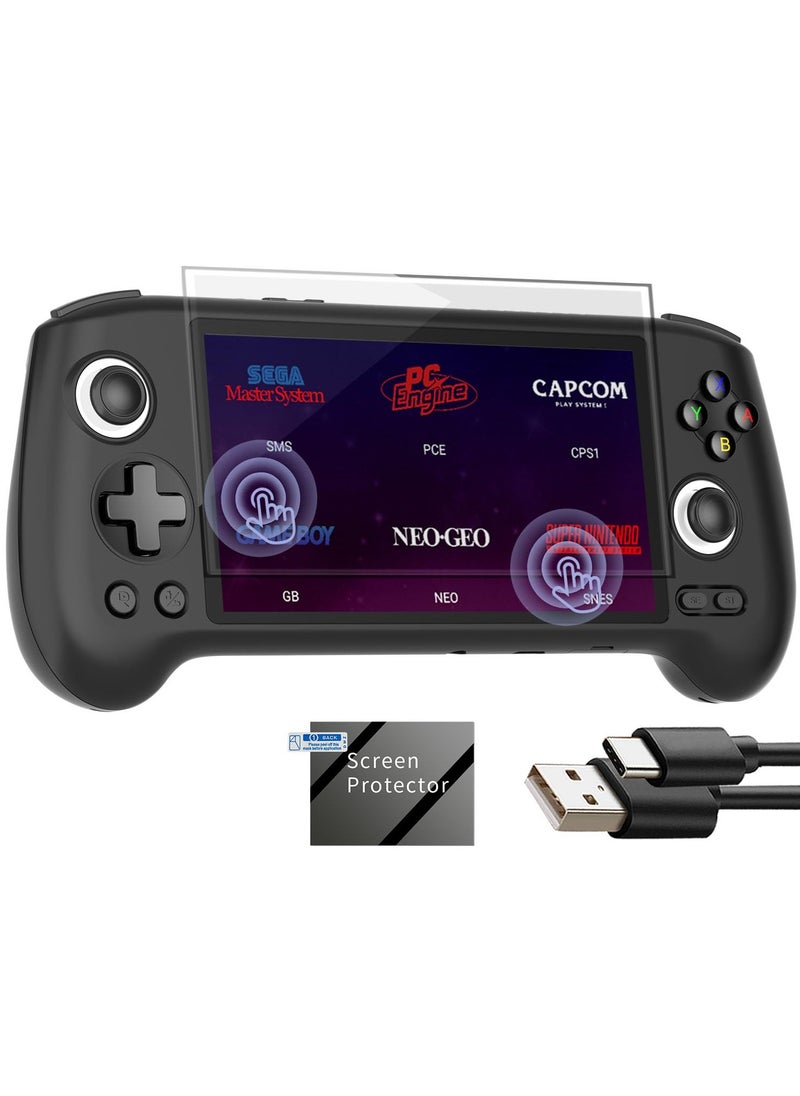 RG556 Retro Handheld Game Android 13,rg 556 Handheld Game with 5.48 inch Touch OLED Screen RG556 Supports DP and WiFi Bluetooth has Hall Rocker Battery 5500mAh