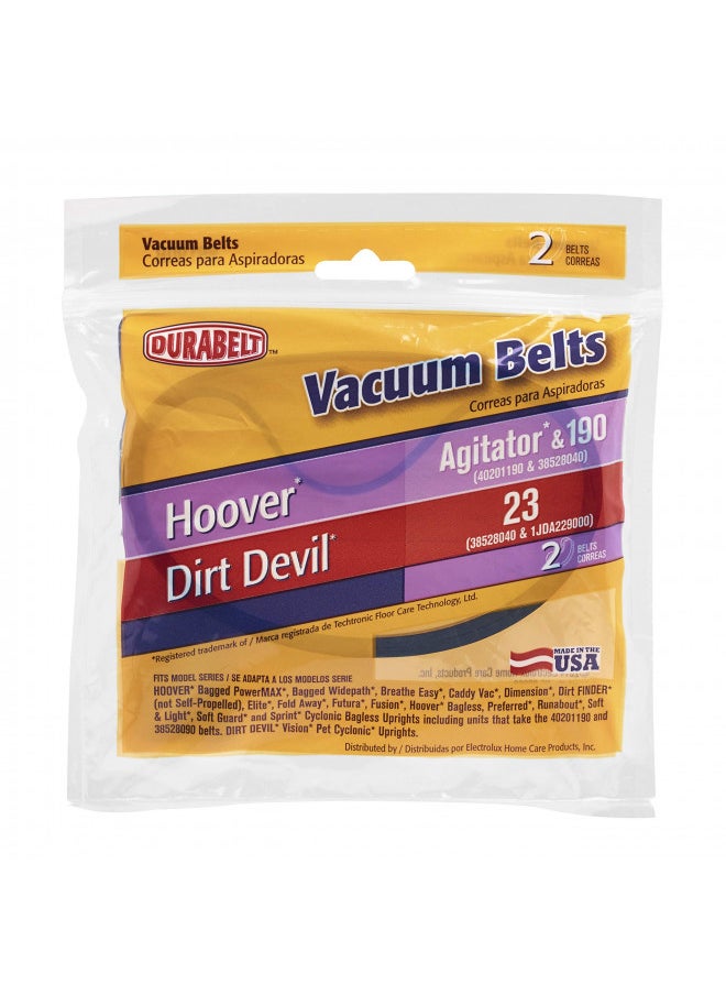 Hoover Durabelt Type 190 Belt Pkg