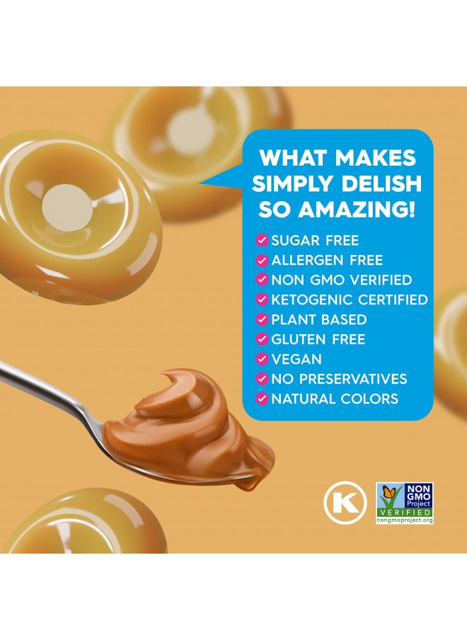 Simply Delish Instant Delicious Butterscotch 6 Pack Pudding Mix - Delicious Guilt Free Desserts - All Natural, Sugar Free, Keto, Non GMO, Gluten Free, Fat Free, & Vegan