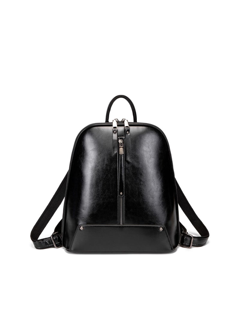 Genuine Leather Backpack Women 2024 Fashion Vintage Black (8829 pictures)
