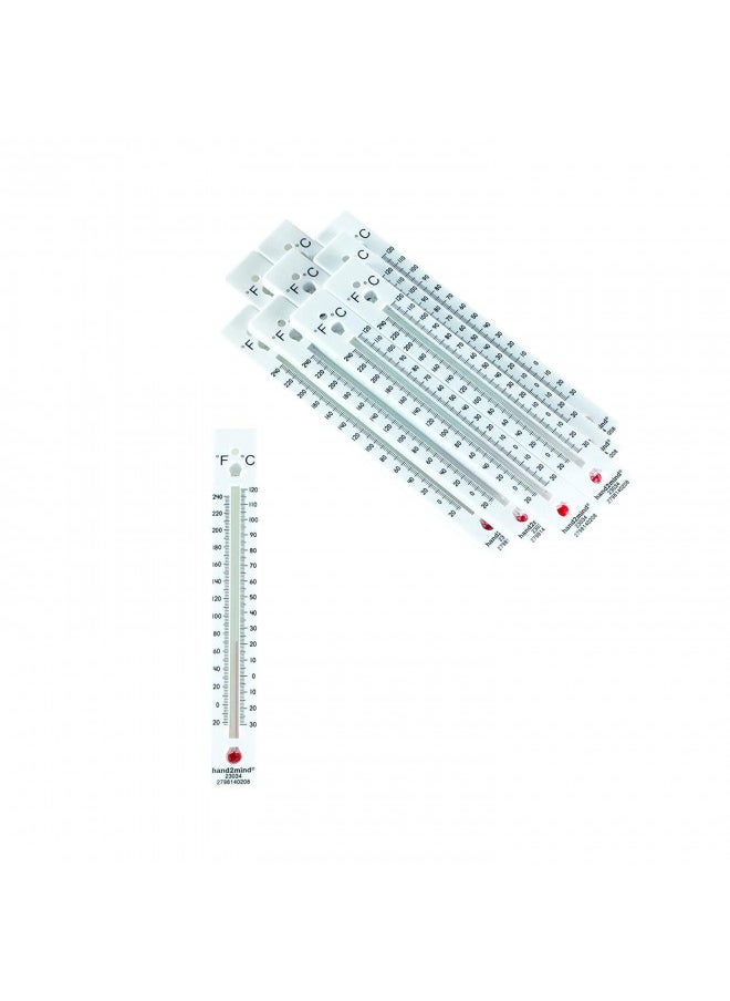 hand2mind High-Range, Dual-Scale, Mercury-Free, Safety Thermometers for Indoor Science Use (Pack of 10)