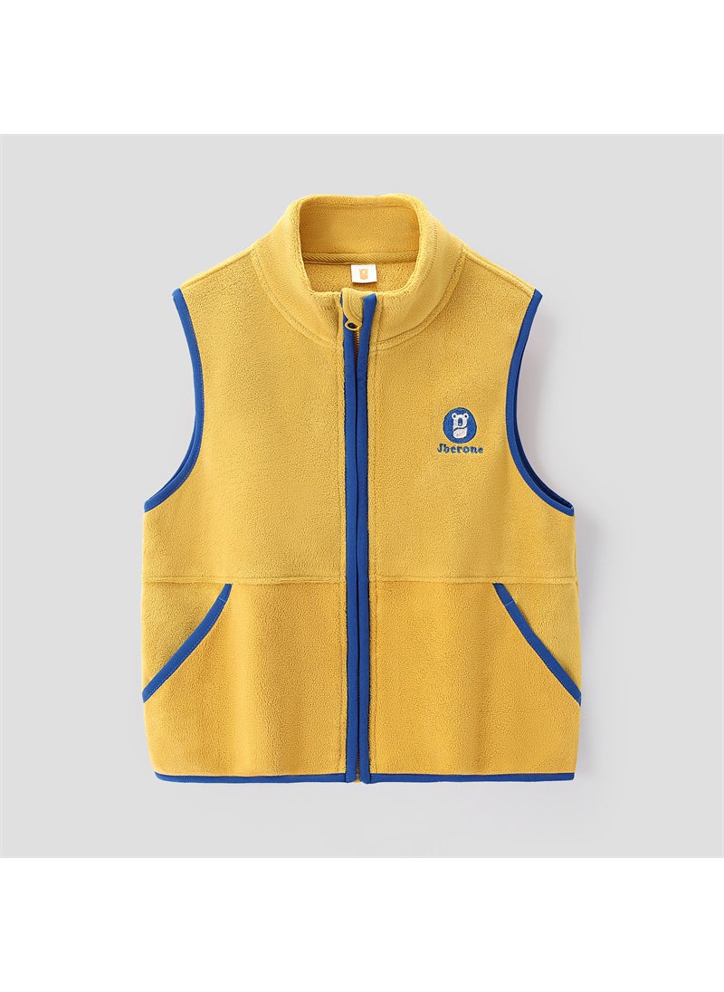 Kids Fleece Vest Boys Girls Thick Warm Sleeveless Jacket W260008Baolan